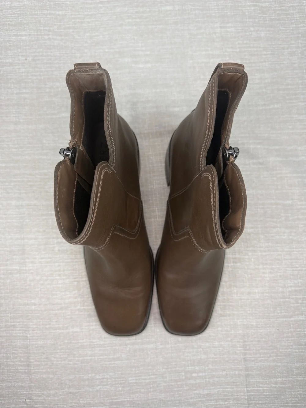 NATURALIZER Emmy Block Heel Leather Boots Size 11 - Picture 5 of 8